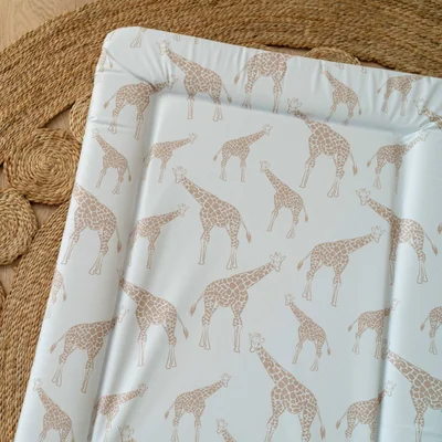 Mabel & Fox - Baby Changing Mat - Beige Giraffe - Beige