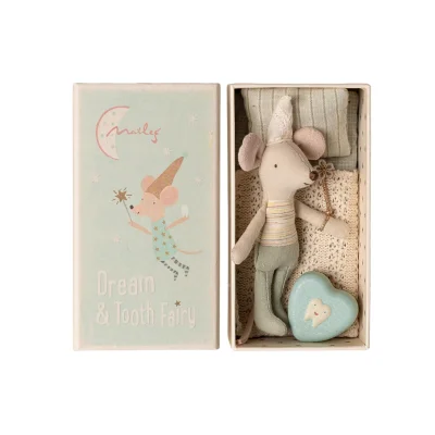 Maileg Tooth Fairy Mouse Little Brother in Matchbox