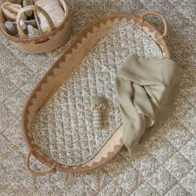 Maize Changing Basket & Cotton Liner - Riverbank