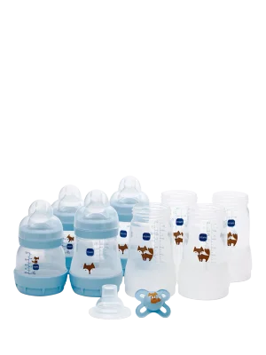 MAM Easy Start Anti-Colic Bottle Feeding Starter Set, Blue - Blue