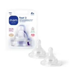MAM Fast Flow Size 3 Teats – 2pk - Default