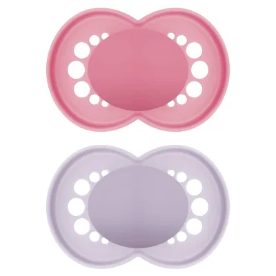 MAM Original 6+ Unprinted | Silicone | Pink & Lilac | 100008346