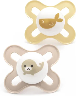 MAM Original Start Soothers - Cream / 0-2 Months / 2 Pack