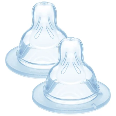 MAM Slow Flow Size 1 Baby Bottle Teats 2 Pack