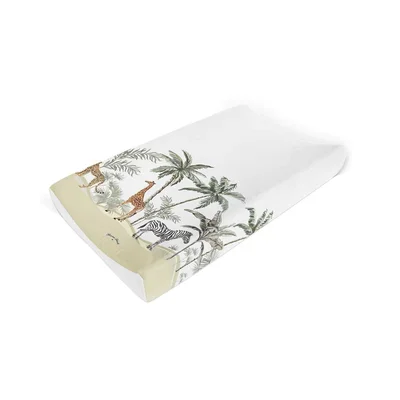 Anti Roll Wedge Changing Mat - Palms & Safari