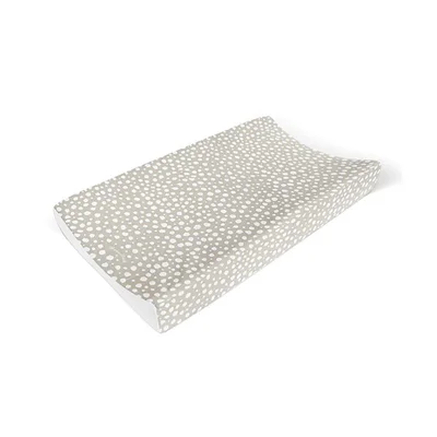 Mama Shack Anti Roll Changing Mat - Dotty - Taupe