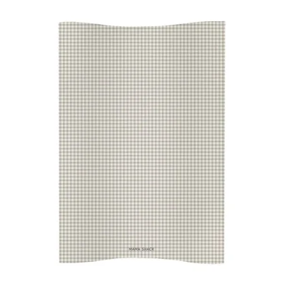 Anti Roll Wedge Changing Mat - Greige Gingham / One Size