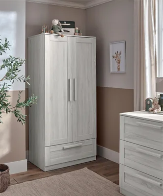 Atlas 2 Door Nursery Wardrobe with Storage Drawer
