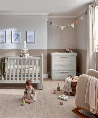 Atlas 2 Piece Cot Bed Set with Dresser Changer