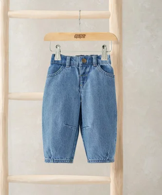 Barrel Leg Jean - Blue