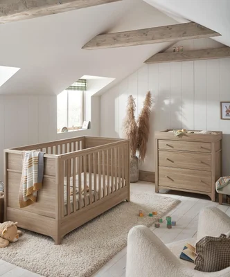 Barton 2 Piece Cotbed Set with Dresser Changer