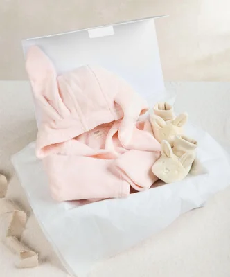 Bedtime Bunny Dressing Gown & Slippers Gift Box