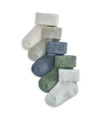 Blue Socks (Pack of 5) - Blue / 6-12 Months