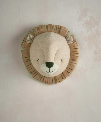 Mamas & Papas Babykamerdecoratie, Born to be Wild, Wandkunst, Olifant, Grijs/Eiken