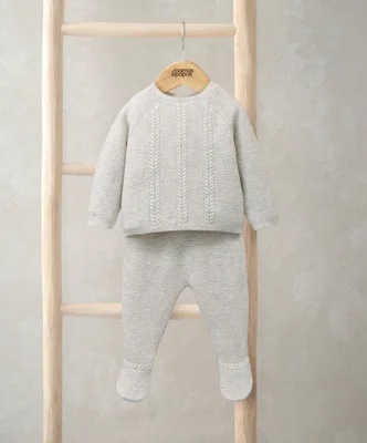 Cable Knit Top & Bottoms Set