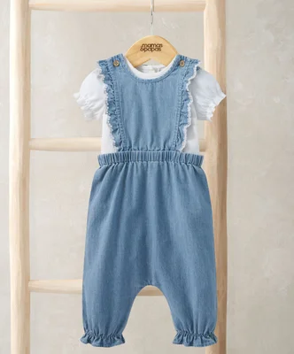 Chambray Dungarees & Bodysuit