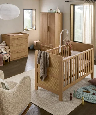 Esna 3 Piece Cotbed Set with Dresser Changer & Wardrobe