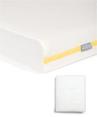 Essential Airflow Fibre Cotbed Mattress & Anti-Allergy Quilted Mattress Protector