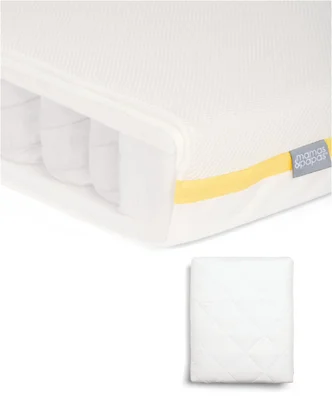 Essential Airflow Pocket Spring Cotbed Mattress & Anti-Allergy Quilted Mattress Protector