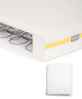 Essential Airflow Spring Cotbed Mattress & Anti-Allergy Quilted Mattress Protector