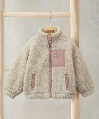 Funnel Neck Borg Jacket