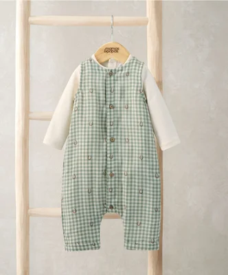 Gingham Romper & Bodysuit