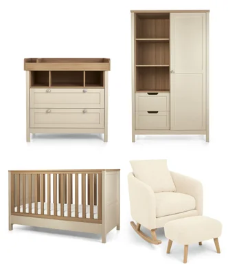 Harwell 3 Piece Cotbed Range with Alma Nursing Chair & Stool