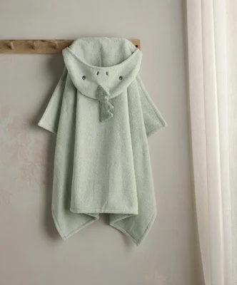 Hooded Baby Towel - Chrome/Glasgow