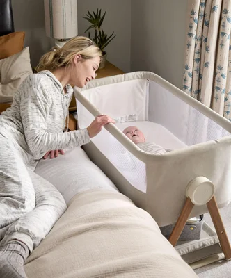 Lua Bedside Collapsable Crib For Baby