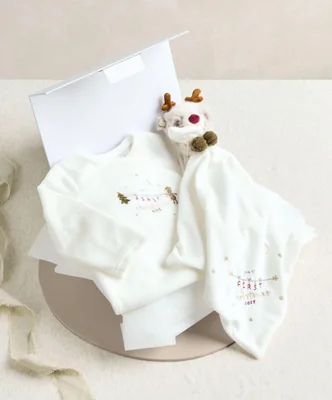 My First Christmas All in One & Comforter Gift Box - 0-3 Months - Xmas White/neutral 25 / 3-6 Months