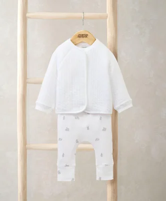 Quilted Jacket, Bodysuit & Bottoms Set