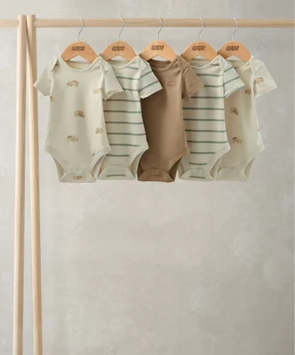 Rhino Short Sleeve Bodysuits (Pack of 5) — image 1