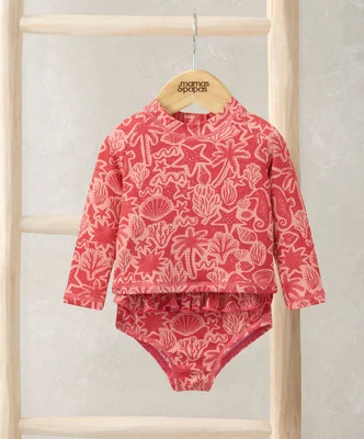 Seahorse Long Sleeve Swim Top & Bottoms