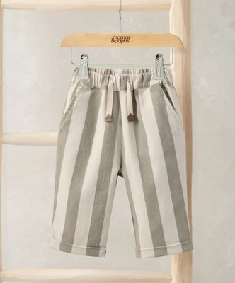 Stripped Twill Joggers