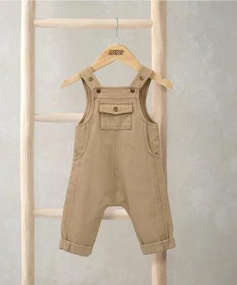 Taupe Dungarees & Top Set (2 Pieces)