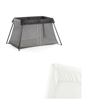 Travel Cot Light Bundle with Fitted Sheet