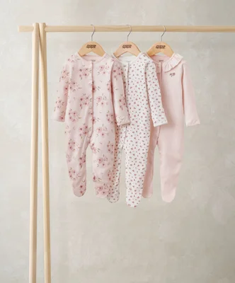 Watercolour Sleepsuits (Pack of 3)