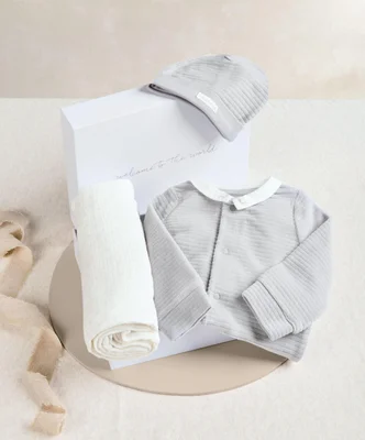 Welcome to the World Baby Boy (3 Piece) Gift Set