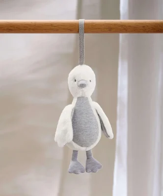 Welcome to the World Chime Duck Travel Toy - Pink - Grey
