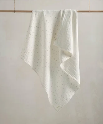 Welcome to the World Seedling Muslin Blanket