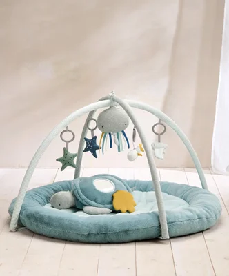 Welcome to the World Under the Sea Playmat - Blue