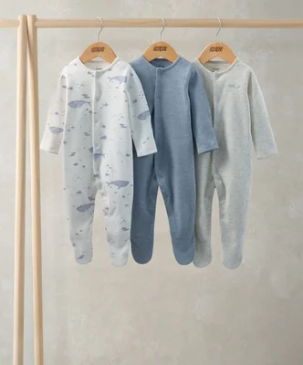 Whale Sleepsuits