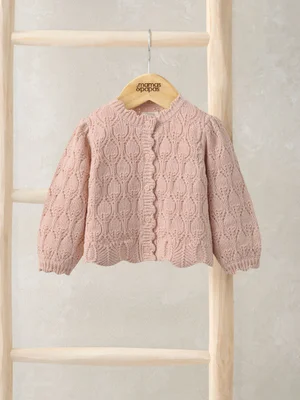 Mamas & Papas Fancy Delicate Knit Cardigan - Regular / Pink