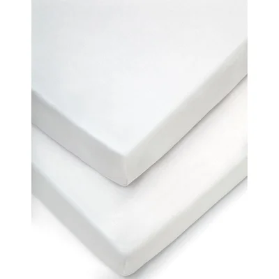 Mamas & Papas Pram Fitted Sheets (2 pack) - White