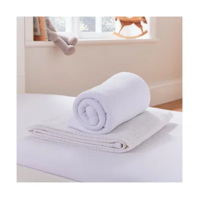 Martex Baby Starter Set Cotbed-White - Default