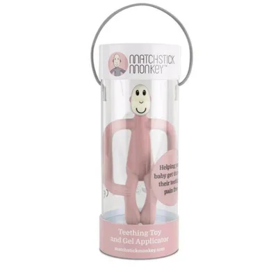 Matchstick Monkey Dusty Pink Original Teething Toy - Dusty Pink