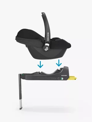 Maxi-Cosi CabrioFix i-Size Baby Car Seat and ISOFIX Base, Authentic Black - Authentic Black