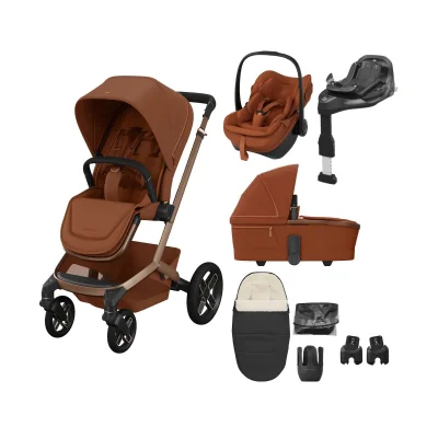 Maxi Cosi Fame 8 Piece Premium Travel System - Copper Terra