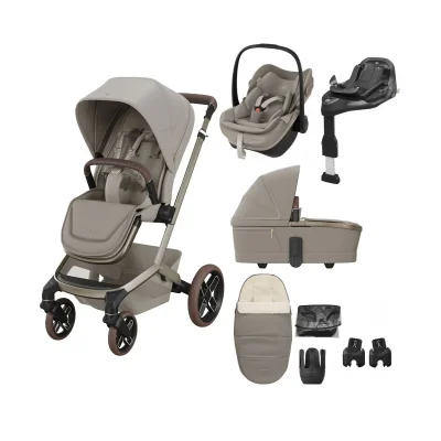 Maxi Cosi Fame 8 Piece Premium Travel System - Sapphire Sand