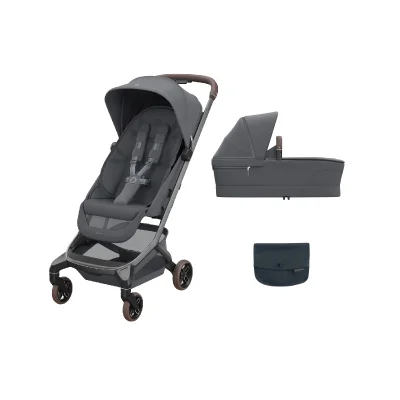 Maxi Cosi Fame Cabin Stroller and Carrycot Bundle - Moon Graphite